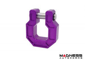 Jeep Wrangler JL Billet D-Ring - Royal Show Shackle - Aluminum - Purple - Single Jeep Wrangler JL Billet D-Ring - Royal Show Shackle - Aluminum - Purple - Single